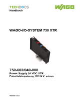 WAGO 24 V DC Power Supply /XTR Benutzerhandbuch