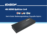Edision 4K HDMI Splitter 1x4 Benutzerhandbuch