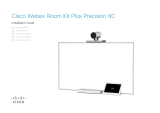 Cisco Webex Room Kit Plus Precision 60 Installationsanleitung