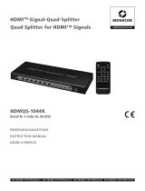 Monacor HDMQS-1044K Benutzerhandbuch