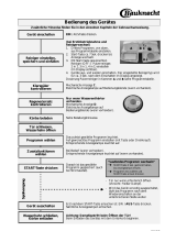 Bauknecht GSI 5970 WS BK Program Chart