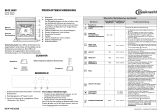 Bauknecht BMZ 8009 SW Program Chart