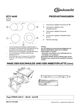 Bauknecht ECV 3460 IN Program Chart
