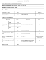 Bauknecht KGN EcoFresh 182 WS Product Information Sheet