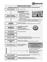 Bauknecht GSF PRIMELINE 6 Program Chart