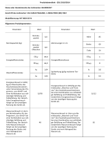 Bauknecht WT 86G4 DE N Product Information Sheet