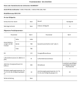 Bauknecht KSN 19 IN Product Information Sheet