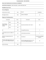 Bauknecht KV 195 Product Information Sheet