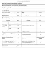 Bauknecht GSI 9F2 Product Information Sheet