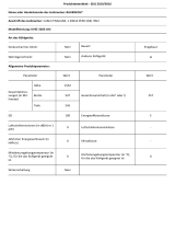 Bauknecht KVEE 3260 LH2 Product Information Sheet