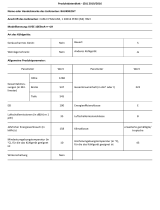 Bauknecht KVEE 10EliteA+++LH Product Information Sheet
