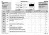 Bauknecht WAT Prime 652 Di Program Chart