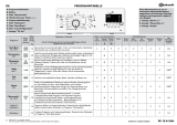 Bauknecht WMT EcoStar 722 Di Program Chart