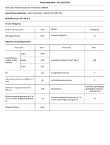 Indesit SI8 A1Q W 2 Product Information Sheet