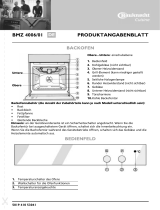 Bauknecht BMZ 4006/01 IN Program Chart