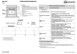 Bauknecht BSZ 5801/IN Program Chart