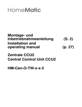 HomeMatic CCU2 HM-Cen-O-TW-2 Series Installationsanleitung
