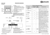 Bauknecht BLZH 5009 IN Program Chart