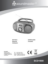 Soundmaster SCD1800 Benutzerhandbuch