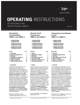 BITZER Orbit 6 Series Operating Instructions Manual