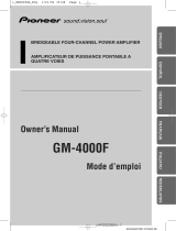 Pioneer GM-4000F Benutzerhandbuch