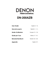 Denon DN-200AVB Benutzerhandbuch