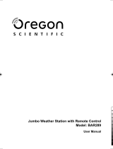 Oregon Scientific BAR289 Benutzerhandbuch