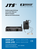 Monacor JTS SIEM-2/5 Benutzerhandbuch