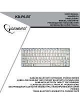 Gembird KB-P6-BT Benutzerhandbuch