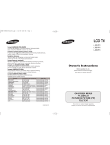 Samsung LE23T5 Owner's Instructions Manual