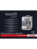 Saeco INCANTO CLASSIC S-CLASS Operating Instructions Manual