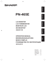 Sharp PN-465E Bedienungsanleitung