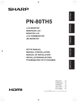 Sharp PN-80TH5 Bedienungsanleitung