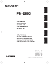 Sharp PN-E803 Bedienungsanleitung
