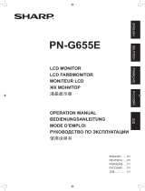 Sharp PN-G655E Bedienungsanleitung