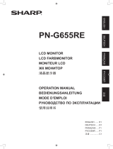 Sharp PN-G655RE Bedienungsanleitung