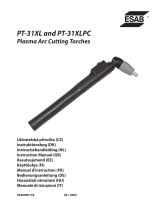 ESAB PT-31XL and PT-31XLPC Plasma Arc Cutting Torches Benutzerhandbuch