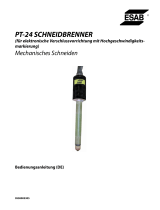 ESAB PT-24 Cutting Torch Mechanized Cutting Benutzerhandbuch