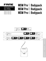 FAME MSW Pro 1 Bodypack Benutzerhandbuch
