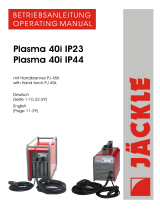 Jackle Plasma 40i IP23 Bedienungsanleitung