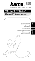 Hama 00177078 BTH Run and BTH Active Bluetooth Stereo Headset Bedienungsanleitung