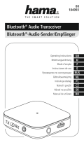 Hama Bluetooth Audio Transceiver Bedienungsanleitung