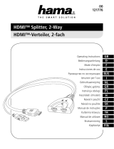 Hama 00121776 HDMI Splitter 2-Way Bedienungsanleitung