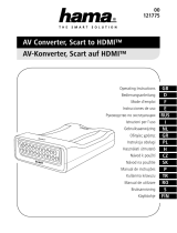 Hama 121775 AV Converter, Scart to HDMI Bedienungsanleitung