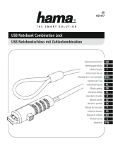 Hama 00054117 USB Notebook Combination Lock Bedienungsanleitung