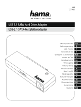 Hama USB 3.1 SATA Hard Drive Adapter Bedienungsanleitung