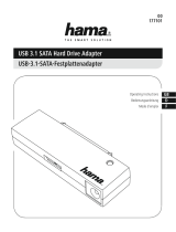 Hama 00177101 USB 3.1 Sata Hard Drive Adapter Benutzerhandbuch
