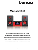Lenco MC-020 Micro System Benutzerhandbuch