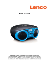 Lenco SCD-501RD Portable FM Radio CD-USB player Bedienungsanleitung