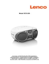 Lenco SCD-200LM Radio CD Player Bedienungsanleitung